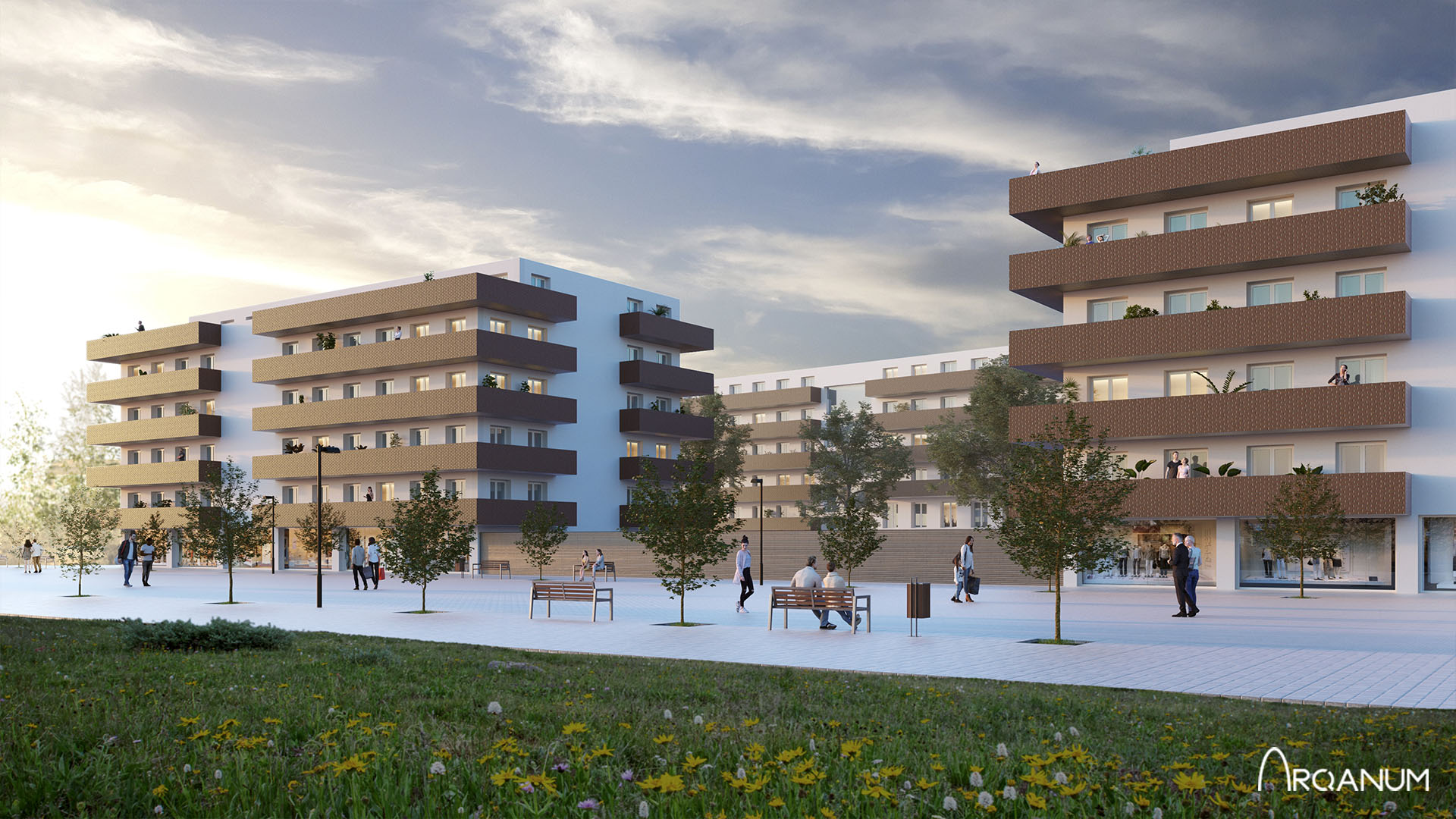 Residential building in Burgos, facade